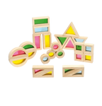 24 Bloques translúcidos de madera