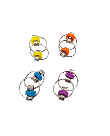 Fidget sensorial cadena antiestrès (Pack 4 unitats)