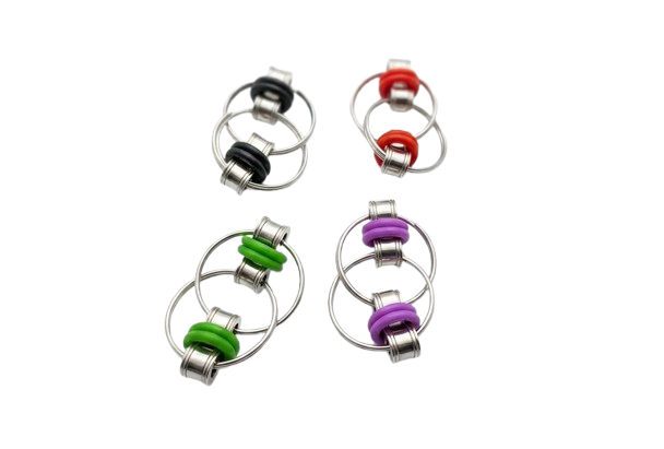 Fidget sensorial cadena antiestrès (Pack 4 unitats)