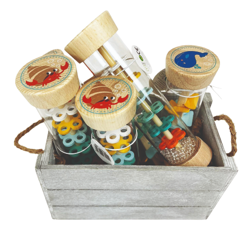 Palo de lluvia/ Display wooden rainmaker rattle