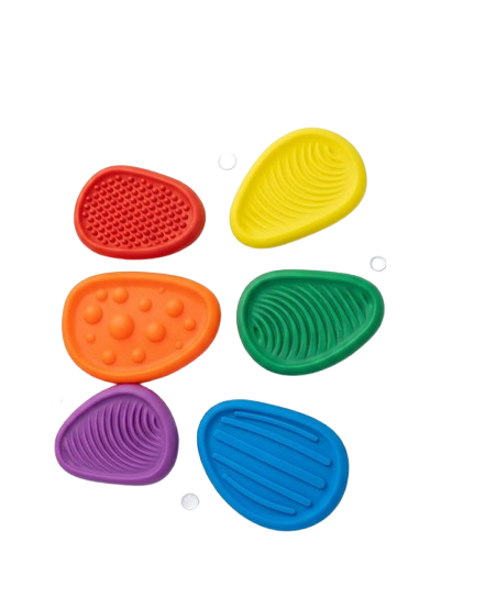Pedres Sensorials de Silicona per a Estimulació Tàctil (Pack 6 peces)