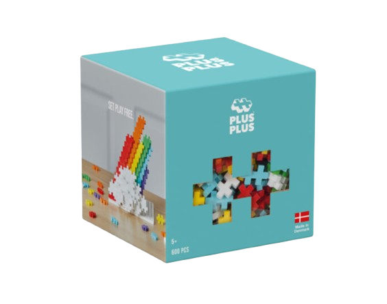 Cubo Arcoíris PLUS-PLUS de 600 piezas