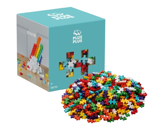 Cubo Arcoíris PLUS-PLUS de 600 piezas