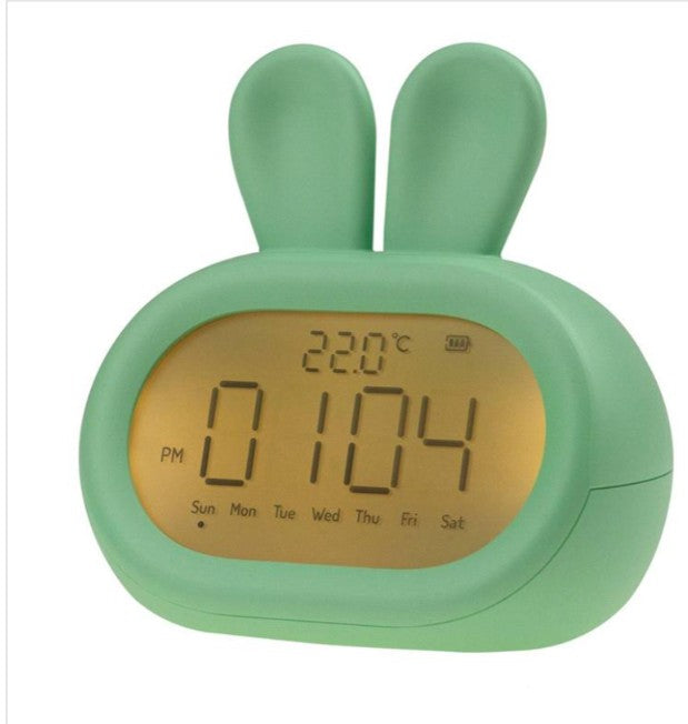 Reloj Despertador Conejito Verde