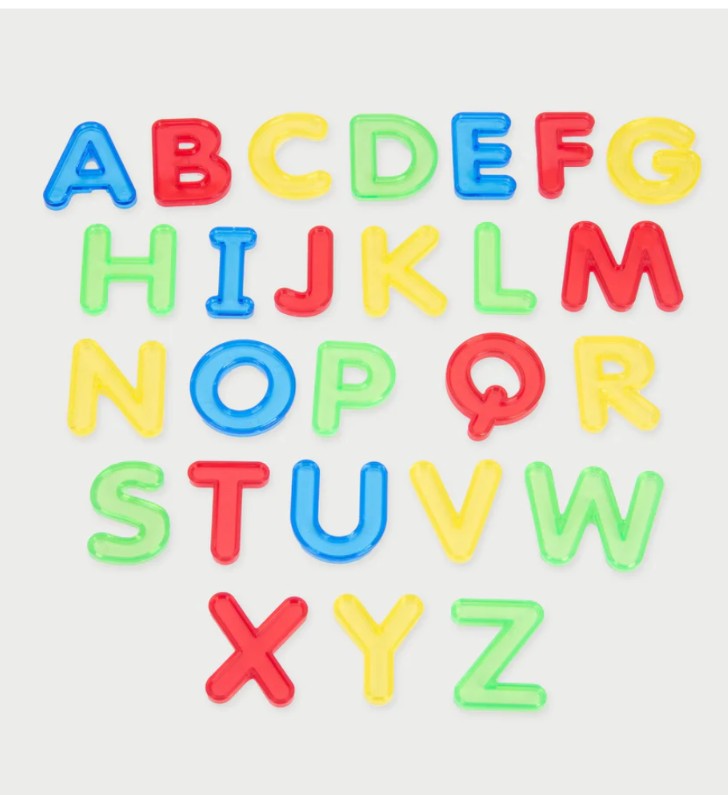 Letras mayúsculas translúcidas de Tickit