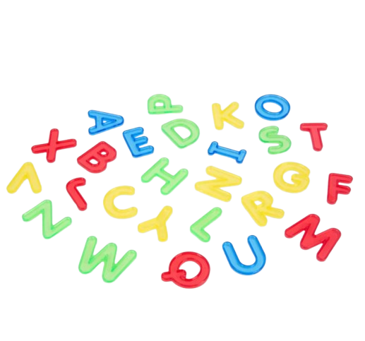 Letras mayúsculas translúcidas de Tickit
