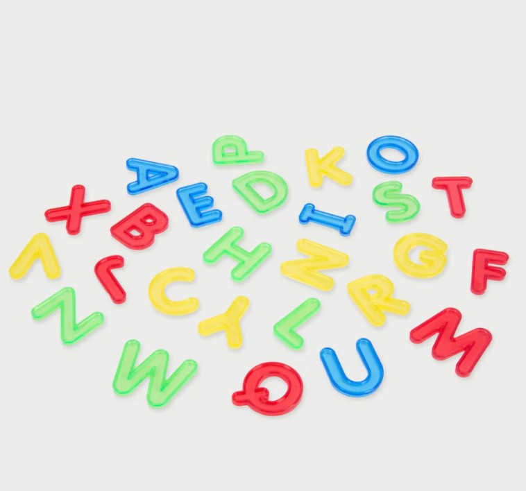 Letras mayúsculas translúcidas de Tickit