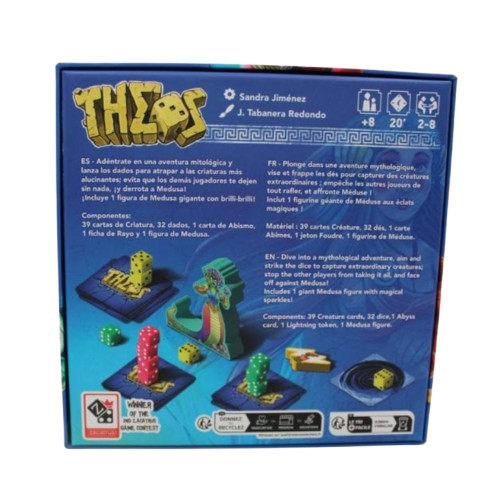 Theos – Juego de Habilidad y Lanzamiento de Dados | Mitología
