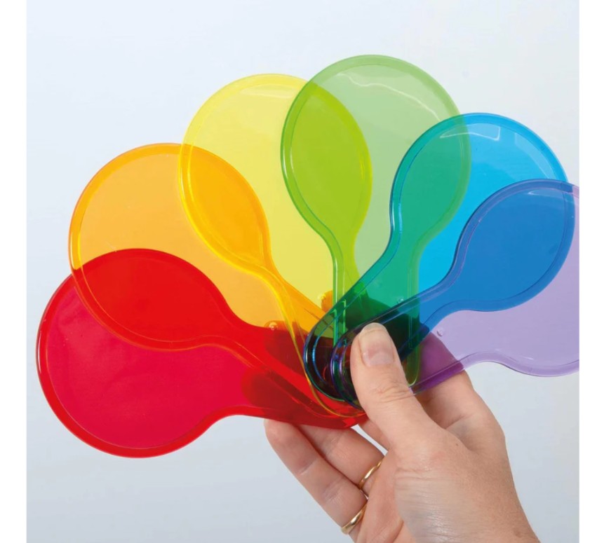 Conjunto de 6 palas translúcida