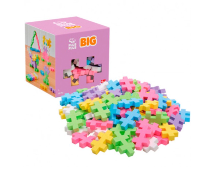 PLUS PLUS BIG – Cubo Pastel 100 piezas