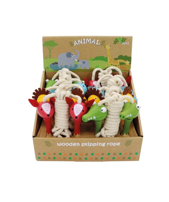 Cuerdas de Saltar de animales/ Wooden Jungle Animal