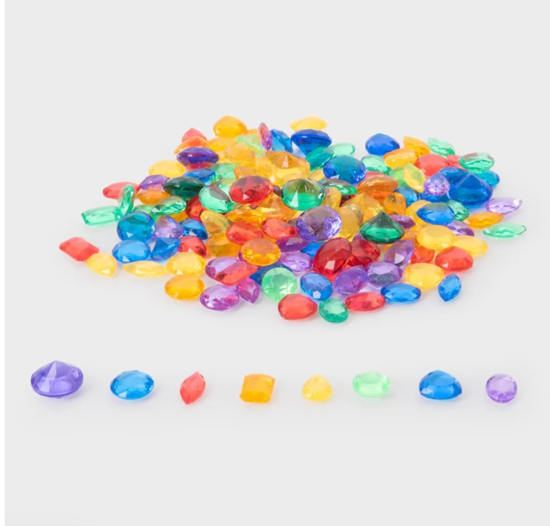 Conjunto de 144 joyas de colores