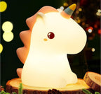 Lámpara de Noche LED Unicornio (silicona)