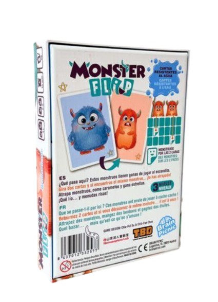 Monster Flip – Juego de Memoria con Monstruos y Cartas Resistentes al Agua