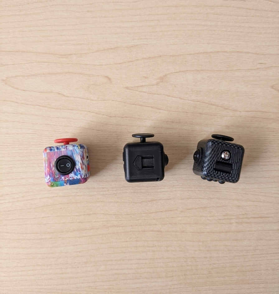 Pack de 3 Cubos Sensoriales Antiestrés