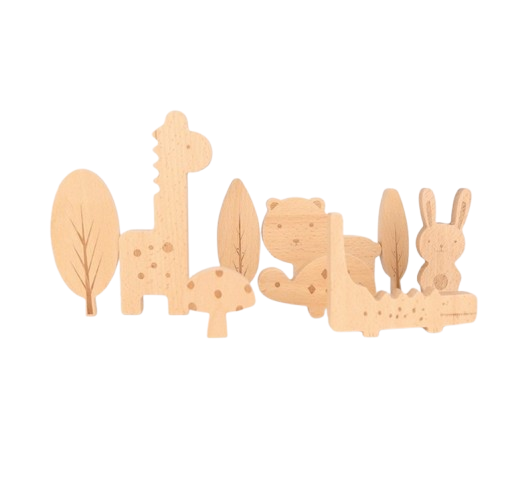 Puzzle de animales de madera