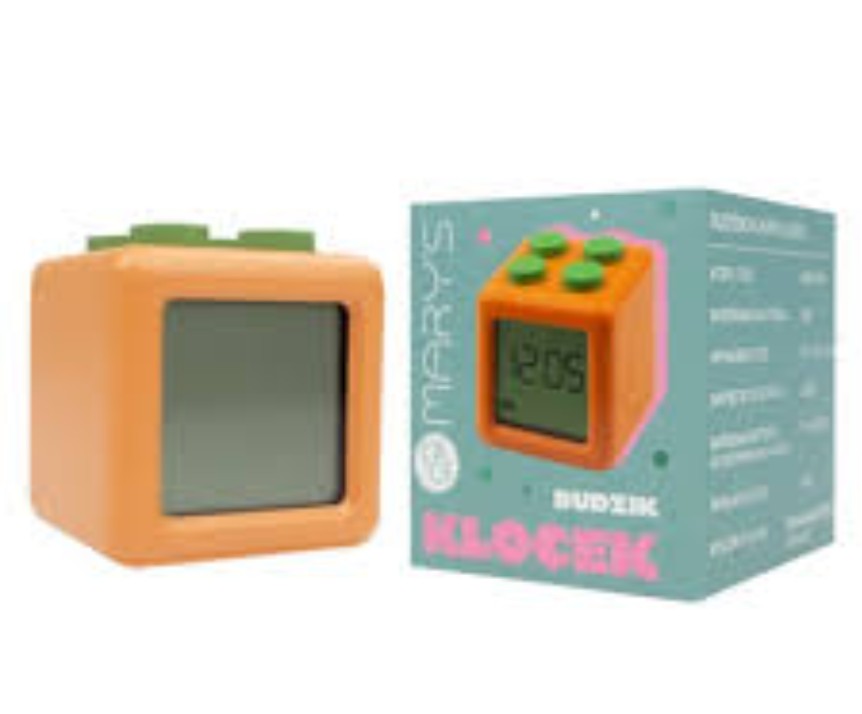 Rellotge Despertador Block Taronja