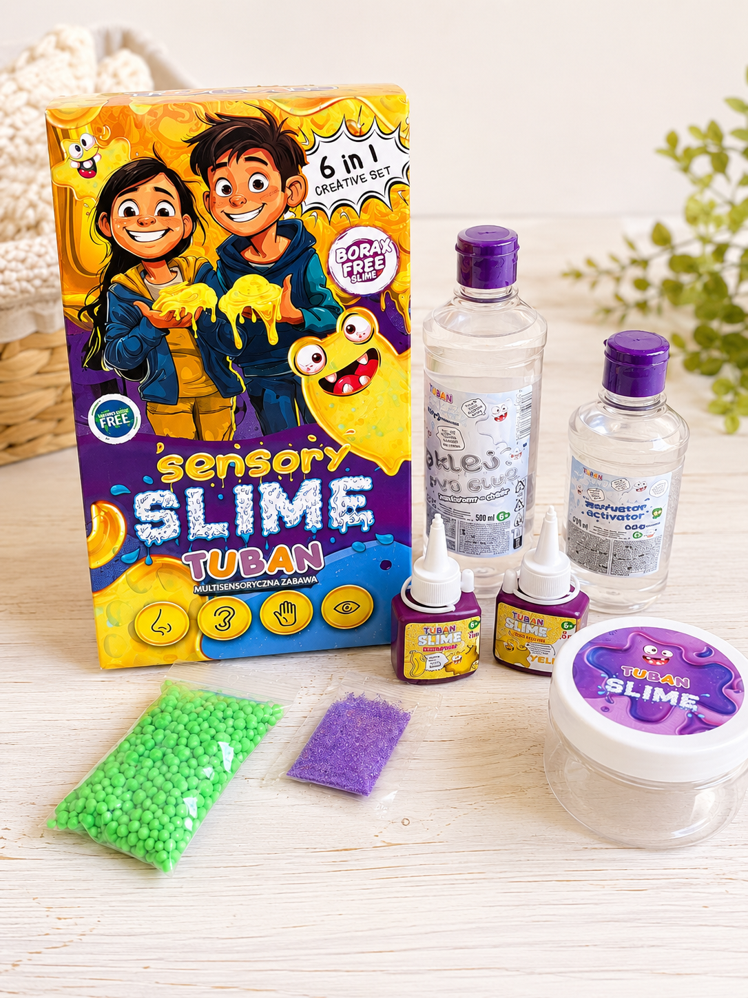 DIY Sensory Slime 6 a 1 de Tuban
